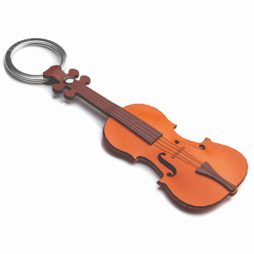 Picture of VIOLIN LEATHER KEYRING